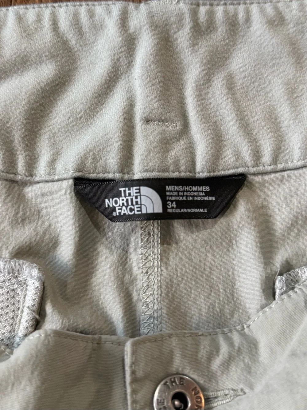 The North Face Men’s Hiking Pants Tan Beige Outdoor Trail Nylon Size 34 Regular